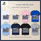 Dickinson Gators shirt design in eight labeled Softstyle tee colors