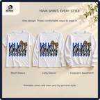 Dickinson Gators matching short sleeve, long sleeve, and crewneck sweatshirt