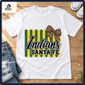 Santa Fe Indians school spirit shirt styled in a boutique flat lay