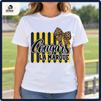 La Marque Cougars school spirit shirt worn outdoors