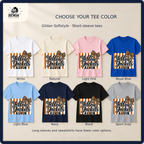 Alvin Yellow Jackets shirt design in eight labeled Softstyle tee colors