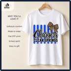 Clear Springs Chargers Softstyle comfort and made-to-order school spirit shirt