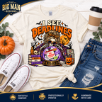I See Deadlines Halloween T-shirt boutique hero in Natural