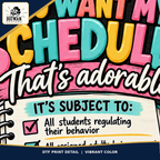 You Want My Schedule teacher humor apparel: close up by The Big Man Designs