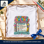 You Want My Schedule teacher humor apparel: gift by The Big Man Designs
