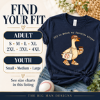 Baseball Mom Goose: adult S to 4XL and youth Small, Medium and Large size selection. The Big Man Designs.