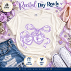 Natural cream Star Steppers Eleanor heart charms tee styled with ballet accessories