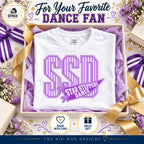 Star Steppers Dance pennant shirt styled as a gift in lavender tissue