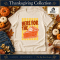 Here for the Pumpkin Pie Shirt & Sweatshirt on a Natural T-shirt, autumn boutique styling with The Big Man Designs branding
