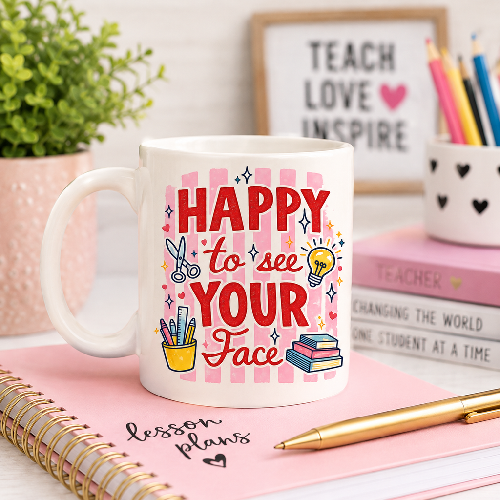 Happy to See Your Face Teacher Shirt