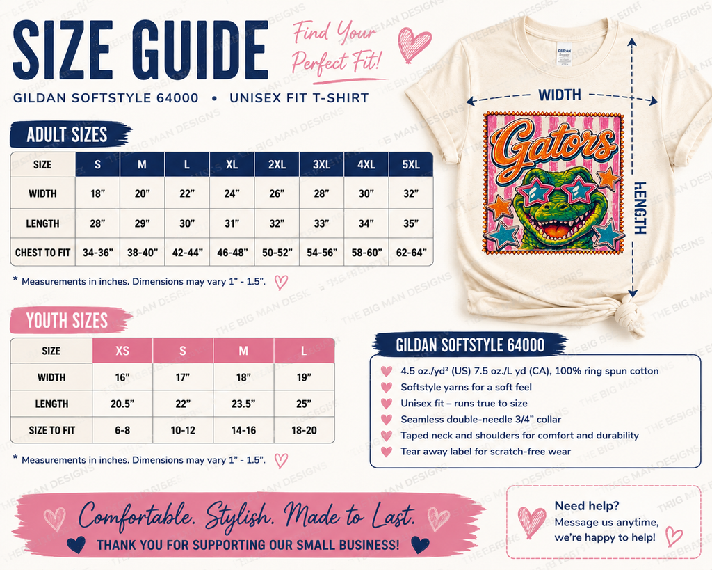 Retro Gators Spirit Wear Shirt