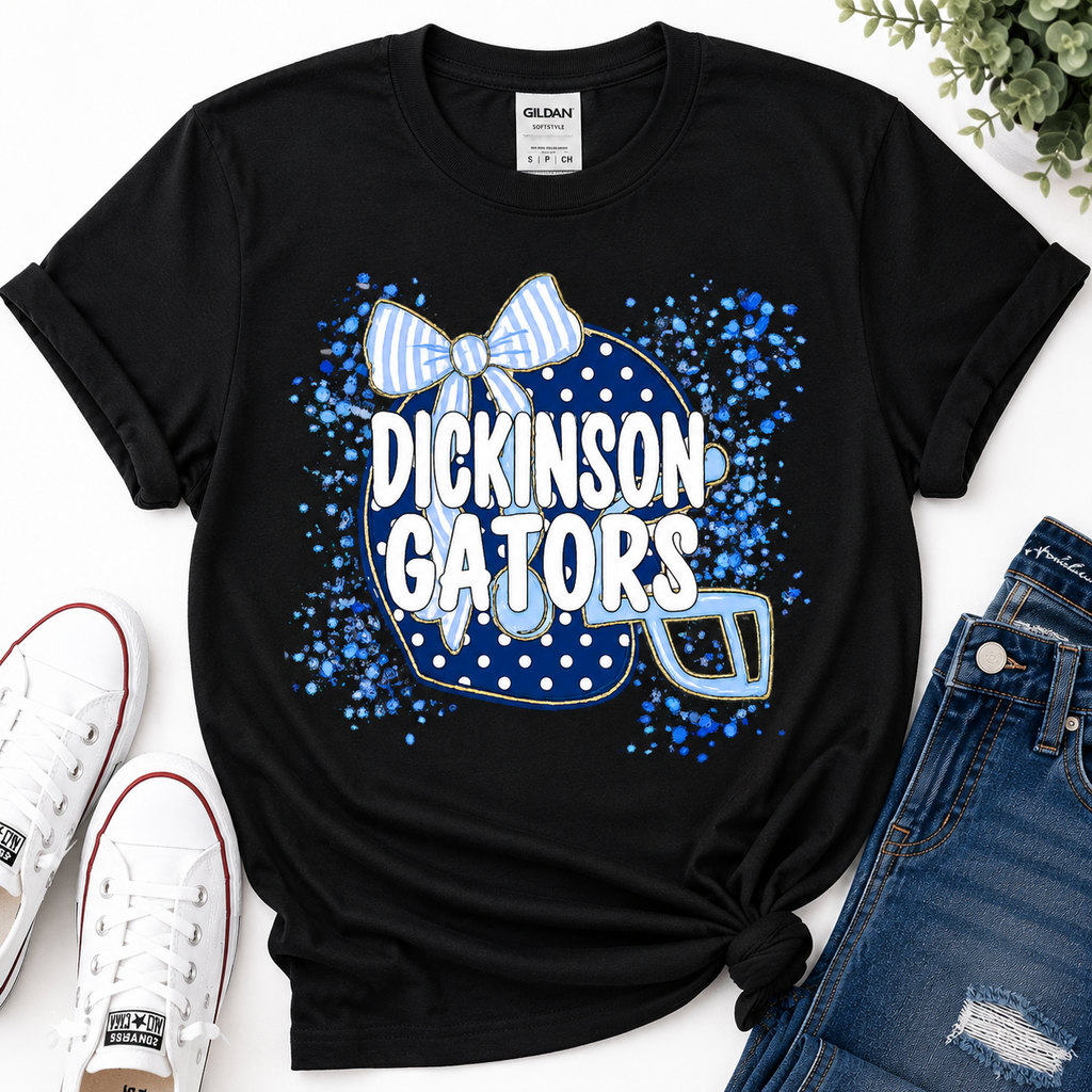 1 Dickinson Gators Coquette Bow T-shirt & Sweatshirt | School Spirit Shirt