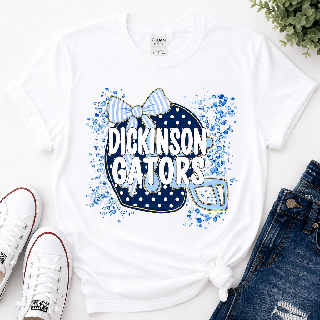 1 Dickinson Gators Coquette Bow T-shirt & Sweatshirt | School Spirit Shirt