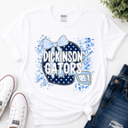 1 Dickinson Gators Coquette Bow T-shirt & Sweatshirt | School Spirit Shirt