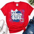 1 Dickinson Gators Coquette Bow T-shirt & Sweatshirt | School Spirit Shirt