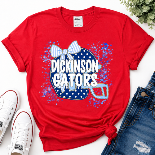 1 Dickinson Gators Coquette Bow T-shirt & Sweatshirt | School Spirit Shirt