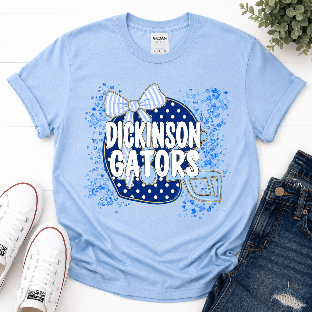 1 Dickinson Gators Coquette Bow T-shirt & Sweatshirt | School Spirit Shirt