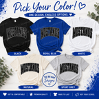Friendswood Mustangs Leopard Print Tee | Youth & Adult Spirit Wear