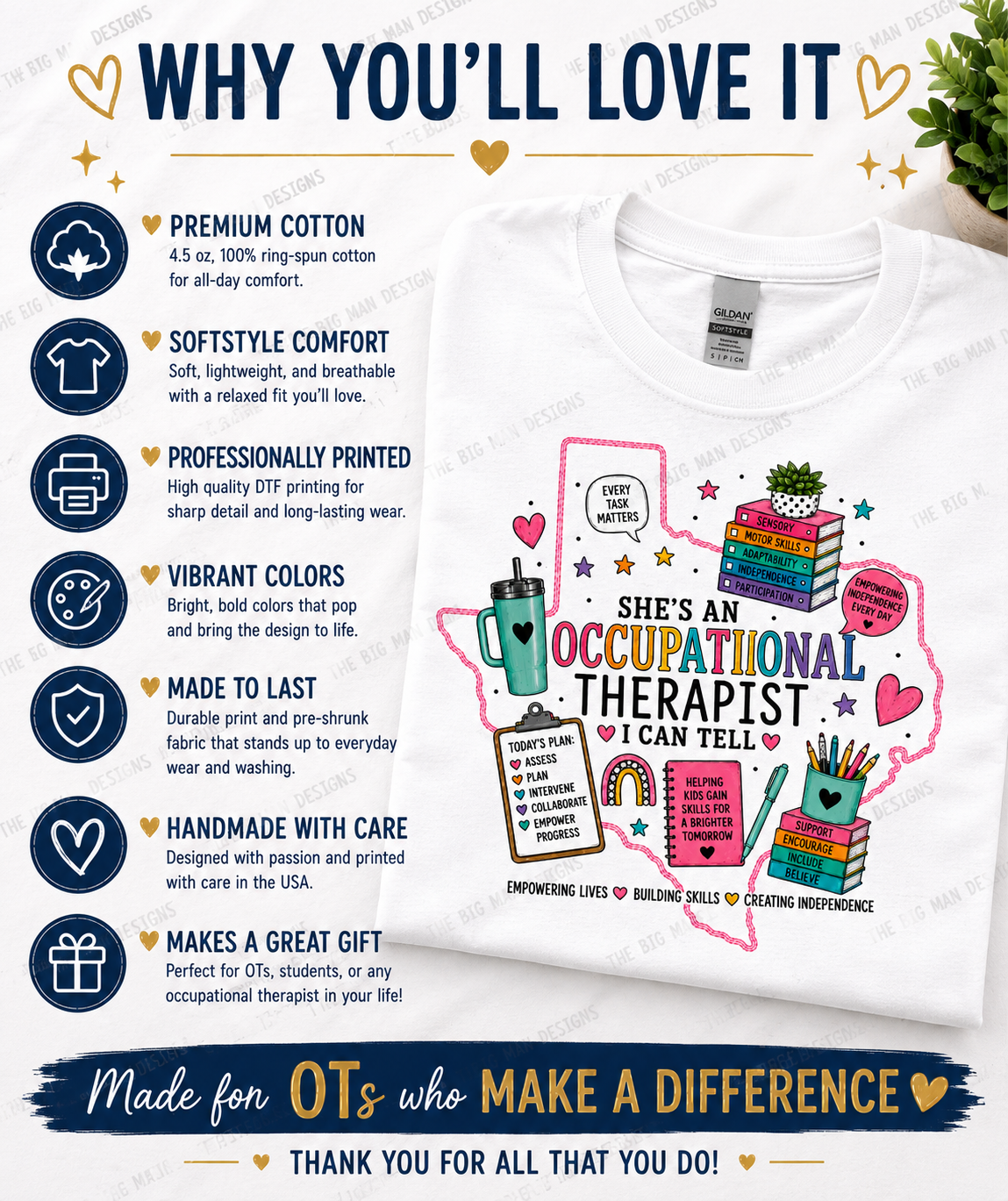 She's an Occupational Therapist, I Can Tell | OT Gift Shirt