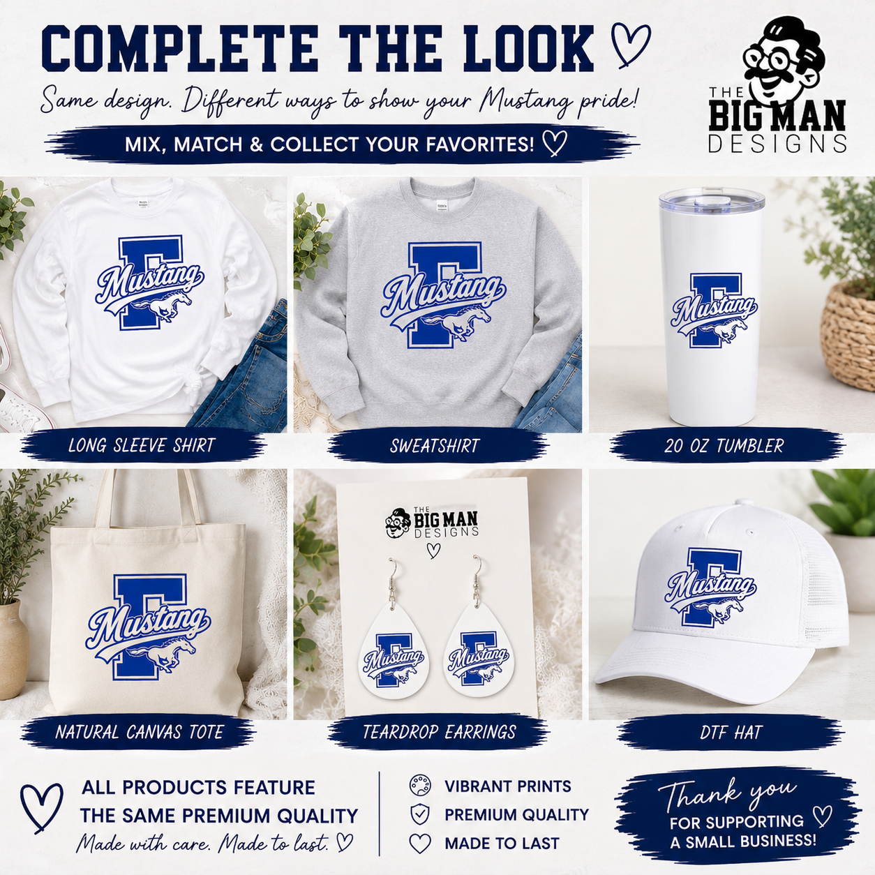 Friendswood Mustang F Letter Spirit Shirt | School Spirit Tee