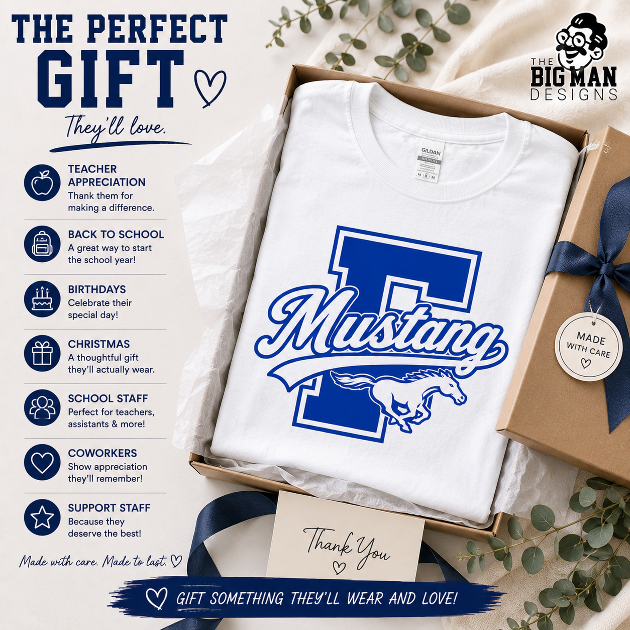 Friendswood Mustang F Letter Spirit Shirt | School Spirit Tee