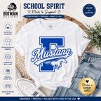 Friendswood Mustang F Letter Spirit Shirt | School Spirit Tee