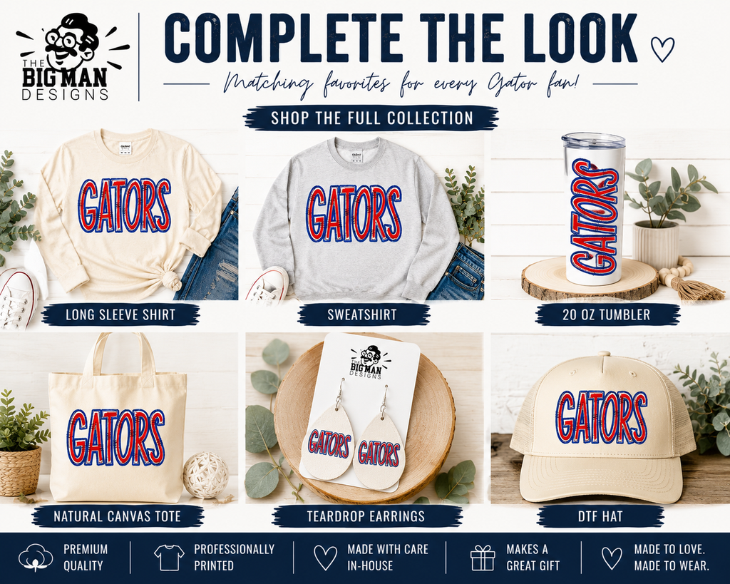 Dickinson Gators Retro Bold Spirit Shirt | Dickinson ISD Spirit Wear