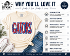 7 Dickinson Gators Retro Bold Spirit Shirt | Dickinson ISD Spirit Wear