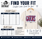 7 Dickinson Gators Retro Bold Spirit Shirt | Dickinson ISD Spirit Wear