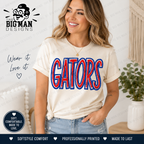 7 Dickinson Gators Retro Bold Spirit Shirt | Dickinson ISD Spirit Wear