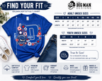 8 Dickinson Gators Floral D Spirit Shirt | Dickinson ISD Spirit Wear