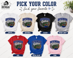 9 Dickinson Gators Checkered Leopard Spirit Shirt | Dickinson ISD Spirit Wear