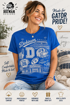 10 Dickinson Gators Vintage Stadium Spirit Shirt | Dickinson ISD Spirit Wear