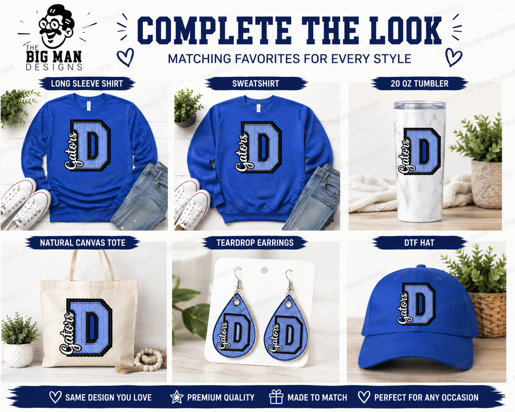 Dickinson Gators Varsity D Spirit Shirt | Dickinson ISD Spirit Wear