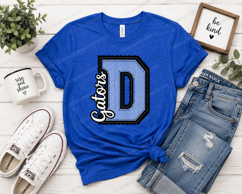 12 Dickinson Gators Varsity D Spirit Shirt | Dickinson ISD Spirit Wear
