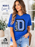 12 Dickinson Gators Varsity D Spirit Shirt | Dickinson ISD Spirit Wear