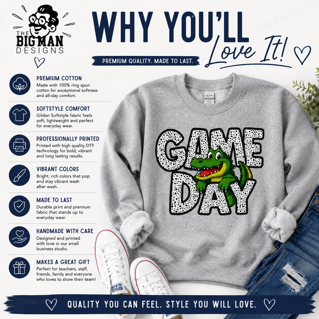 15 Dickinson Gators Game Day Spirit Shirt | Gator Mascot Tee