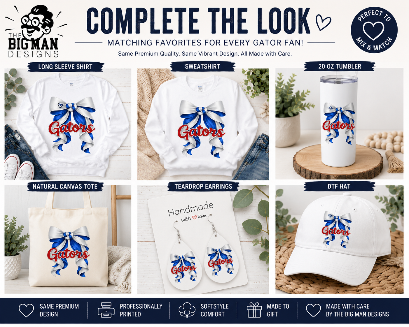 16 Dickinson Gators Bow Spirit Shirt | School Spirit Tee