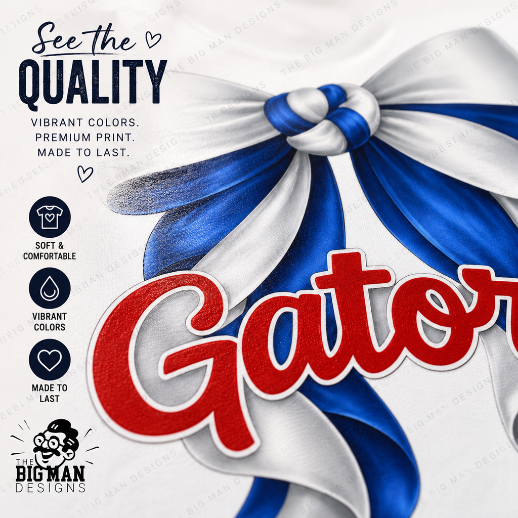 16 Dickinson Gators Bow Spirit Shirt | School Spirit Tee