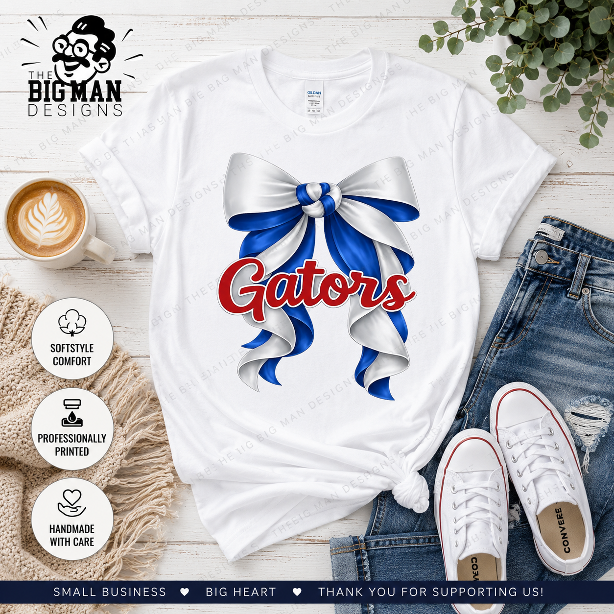 16 Dickinson Gators Bow Spirit Shirt | School Spirit Tee