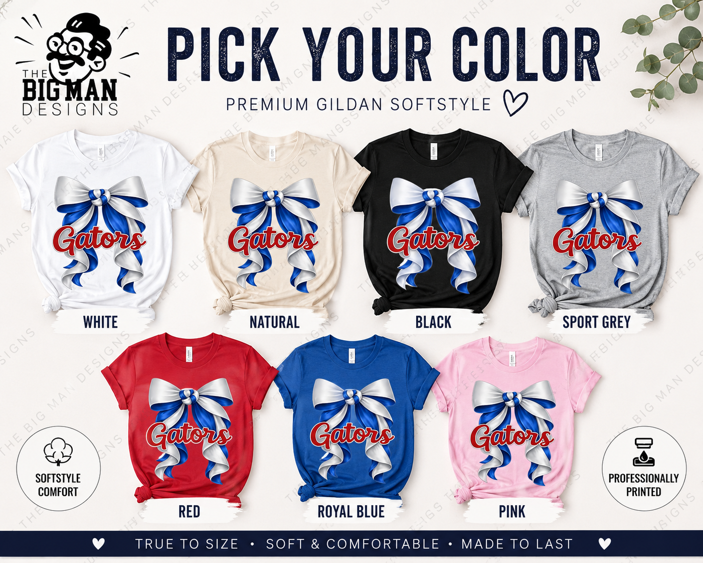 16 Dickinson Gators Bow Spirit Shirt | School Spirit Tee