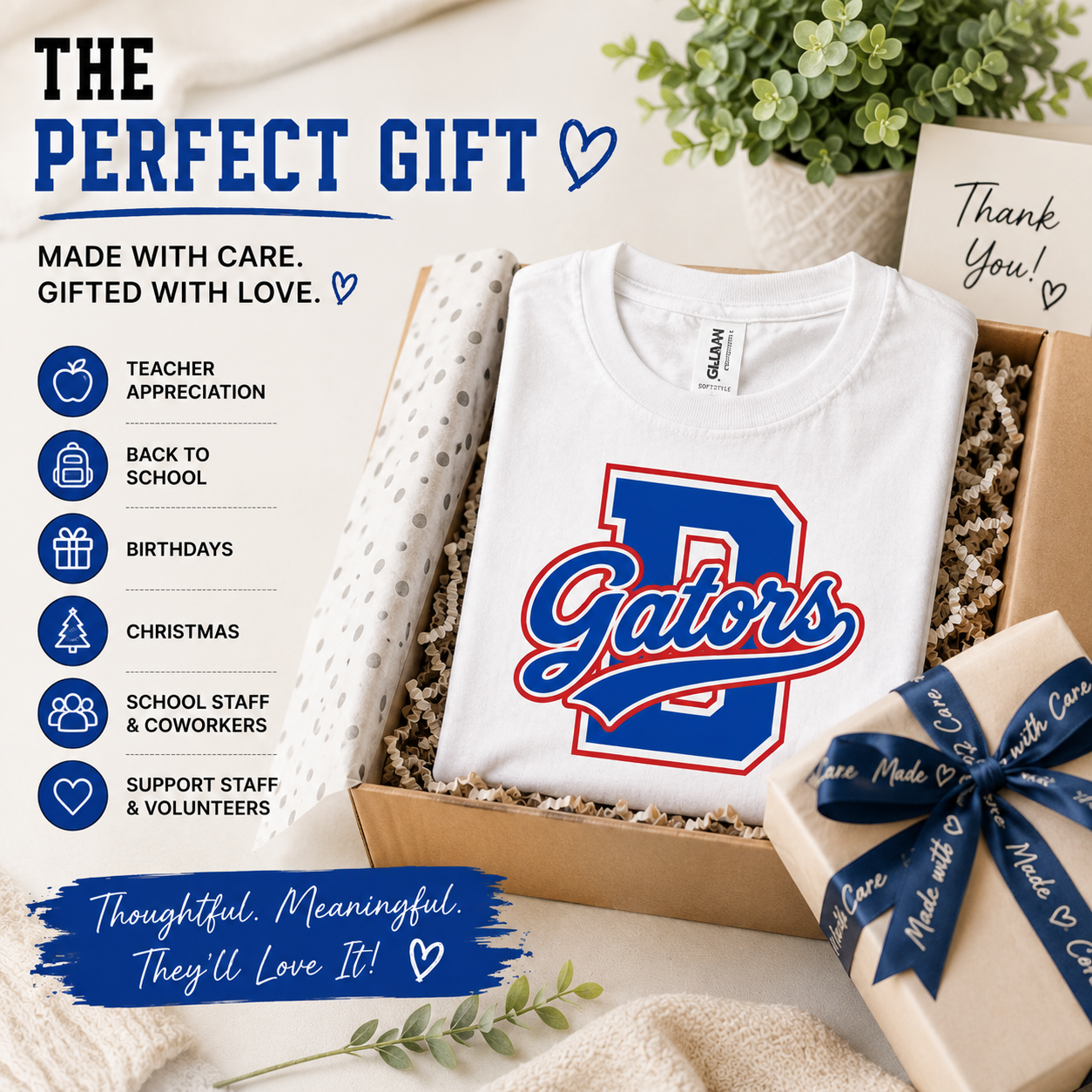 18 Dickinson Gators D Letter Spirit Shirt | School Spirit Tee