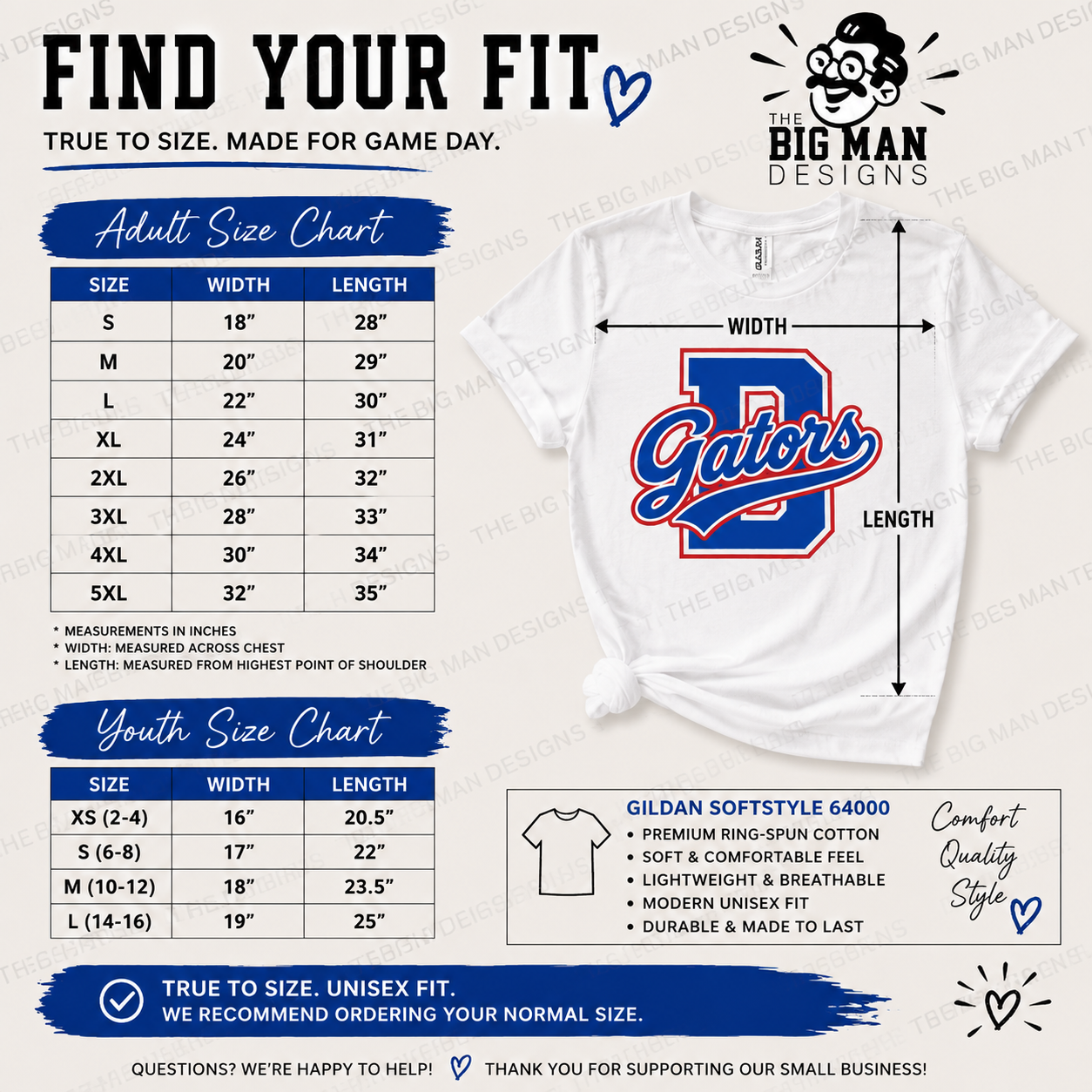 18 Dickinson Gators D Letter Spirit Shirt | School Spirit Tee