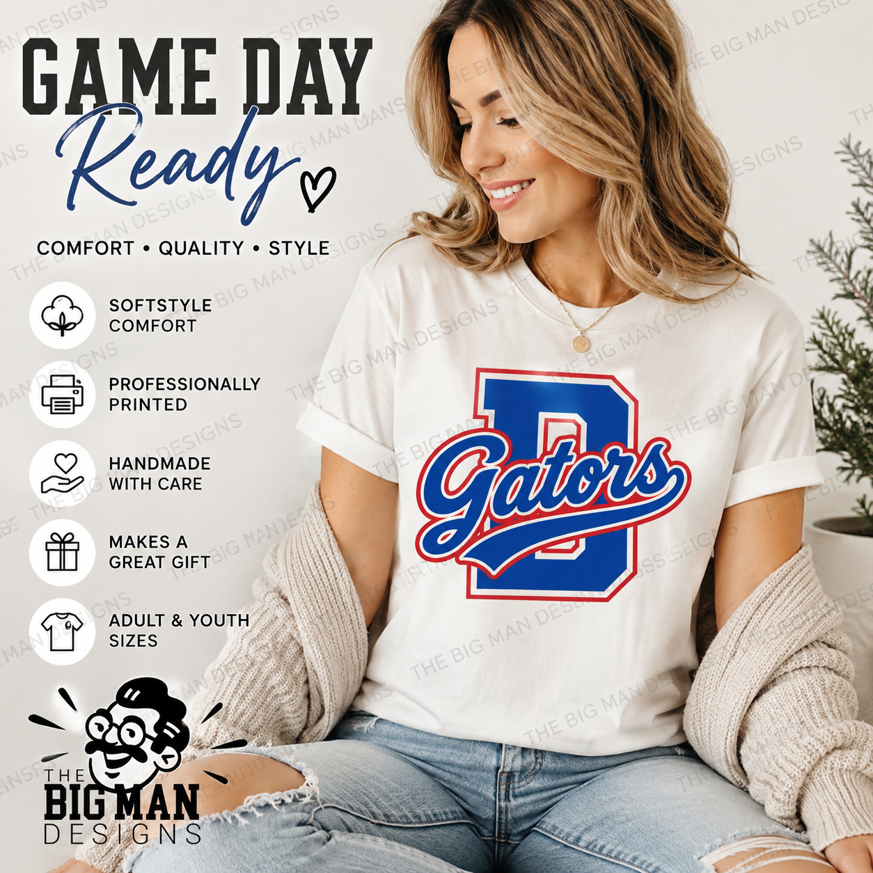 18 Dickinson Gators D Letter Spirit Shirt | School Spirit Tee