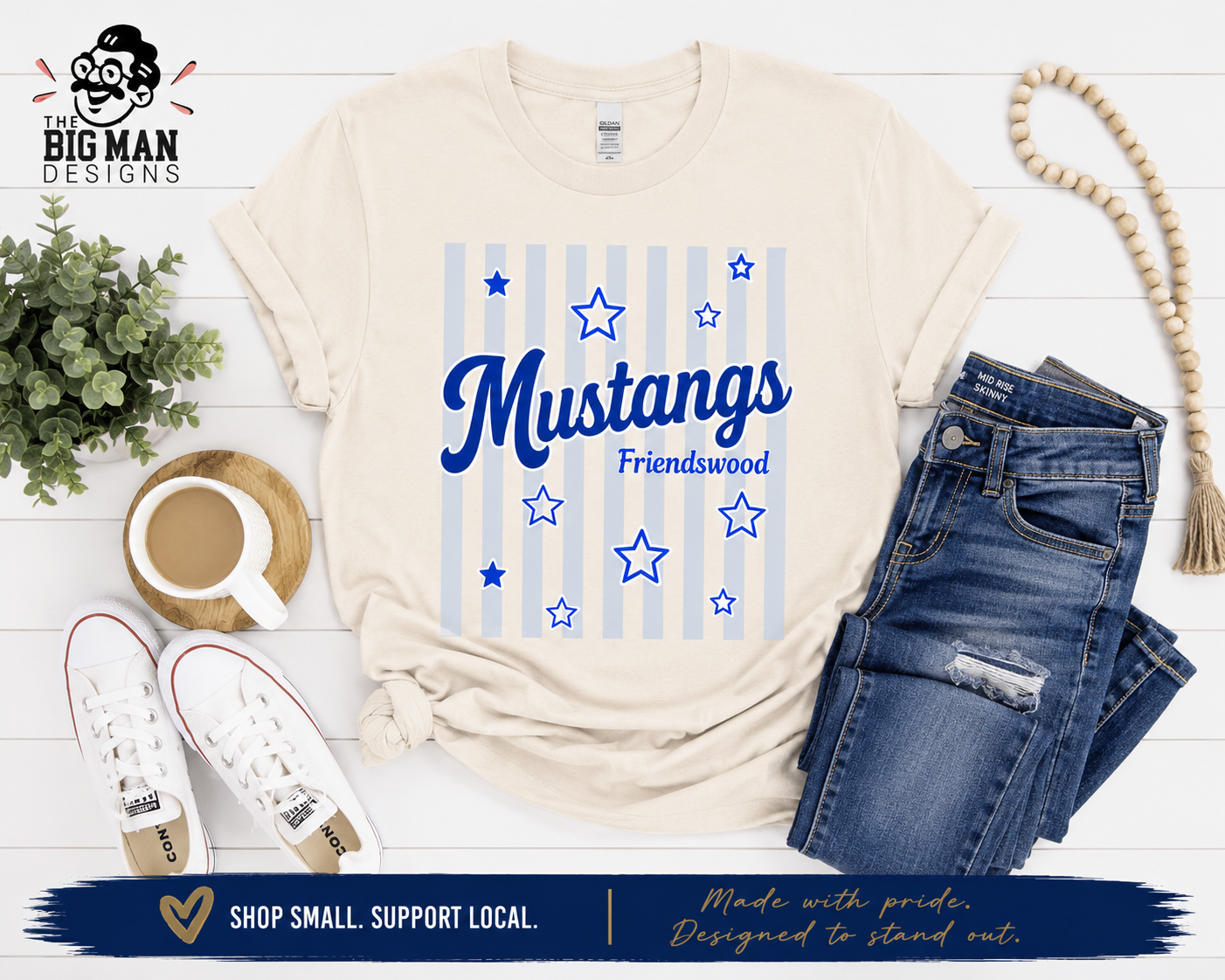 Friendswood Mustang Preppy Spirit Shirt