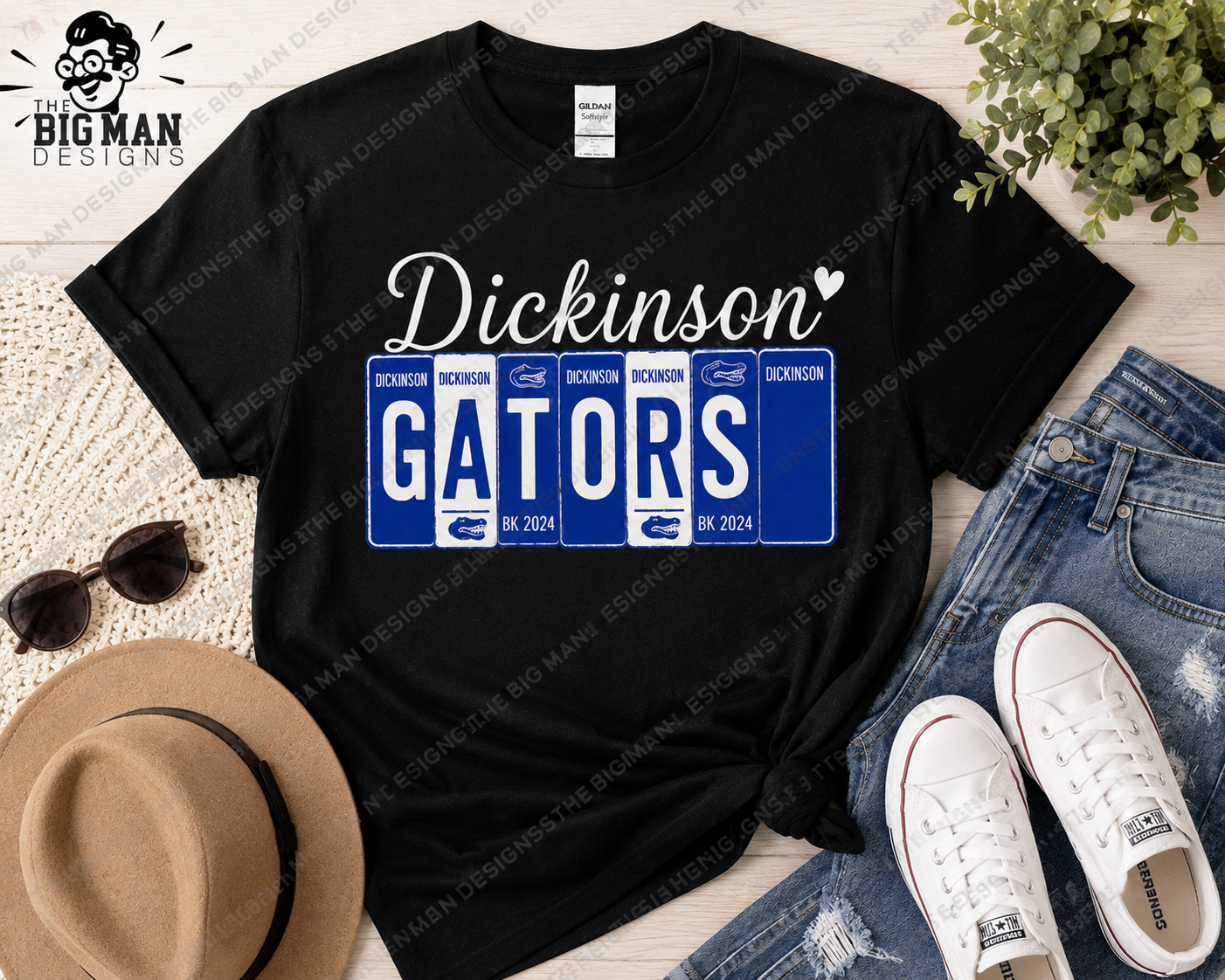 21 Dickinson Gators License Plate T-Shirt | School Spirit Tee