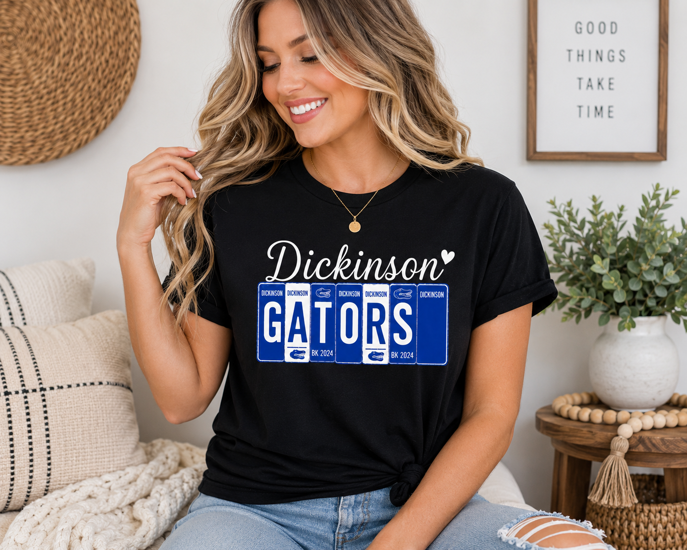 21 Dickinson Gators License Plate T-Shirt | School Spirit Tee