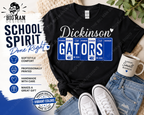 21 Dickinson Gators License Plate T-Shirt | School Spirit Tee