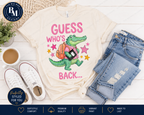 2 Guess Who's Back Dickinson Gators T-Shirt | Front & Back Design