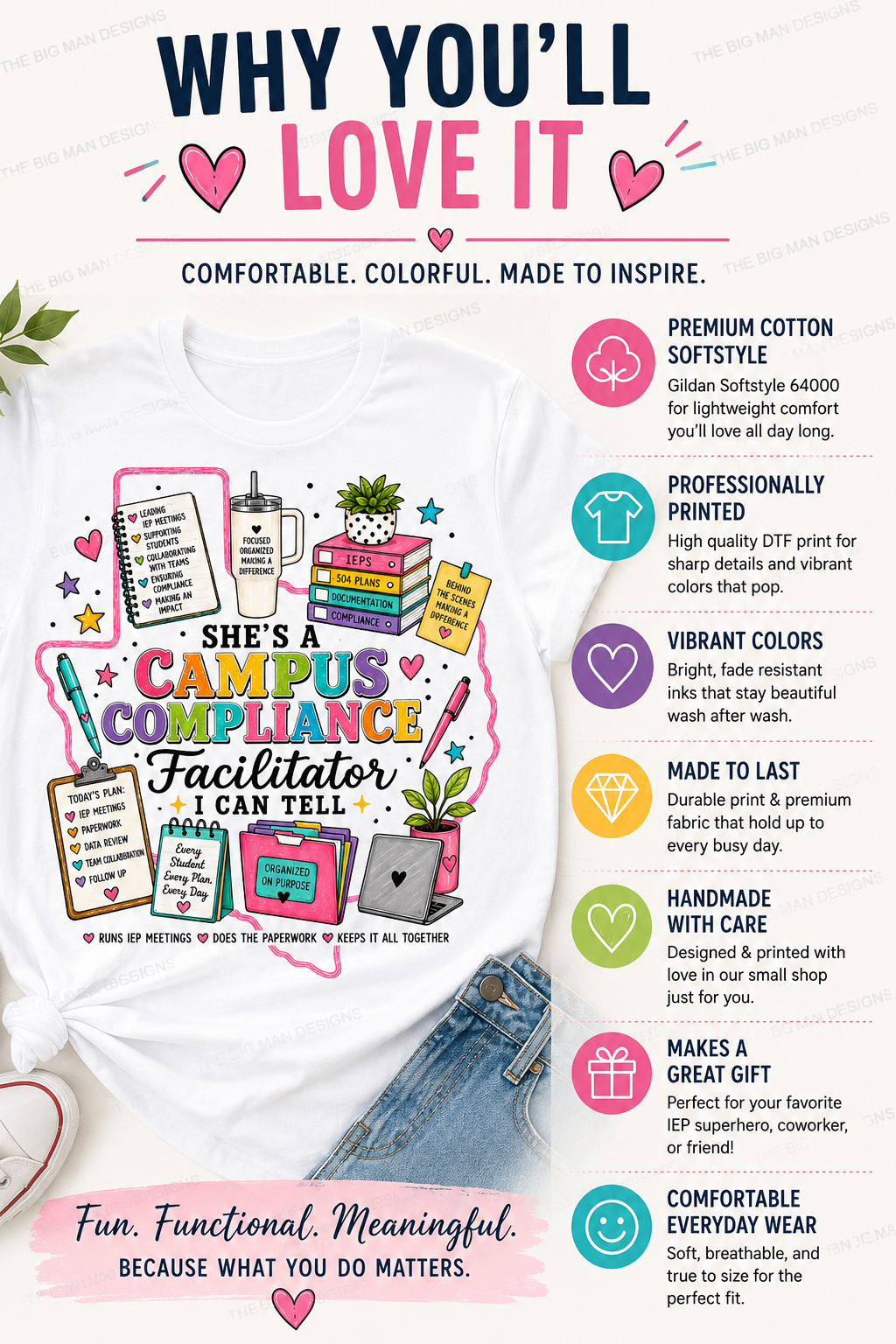 She's a Campus Compliance Facilitator / ARD Facilitator I Can Tell | Dickinson Gators Shirt